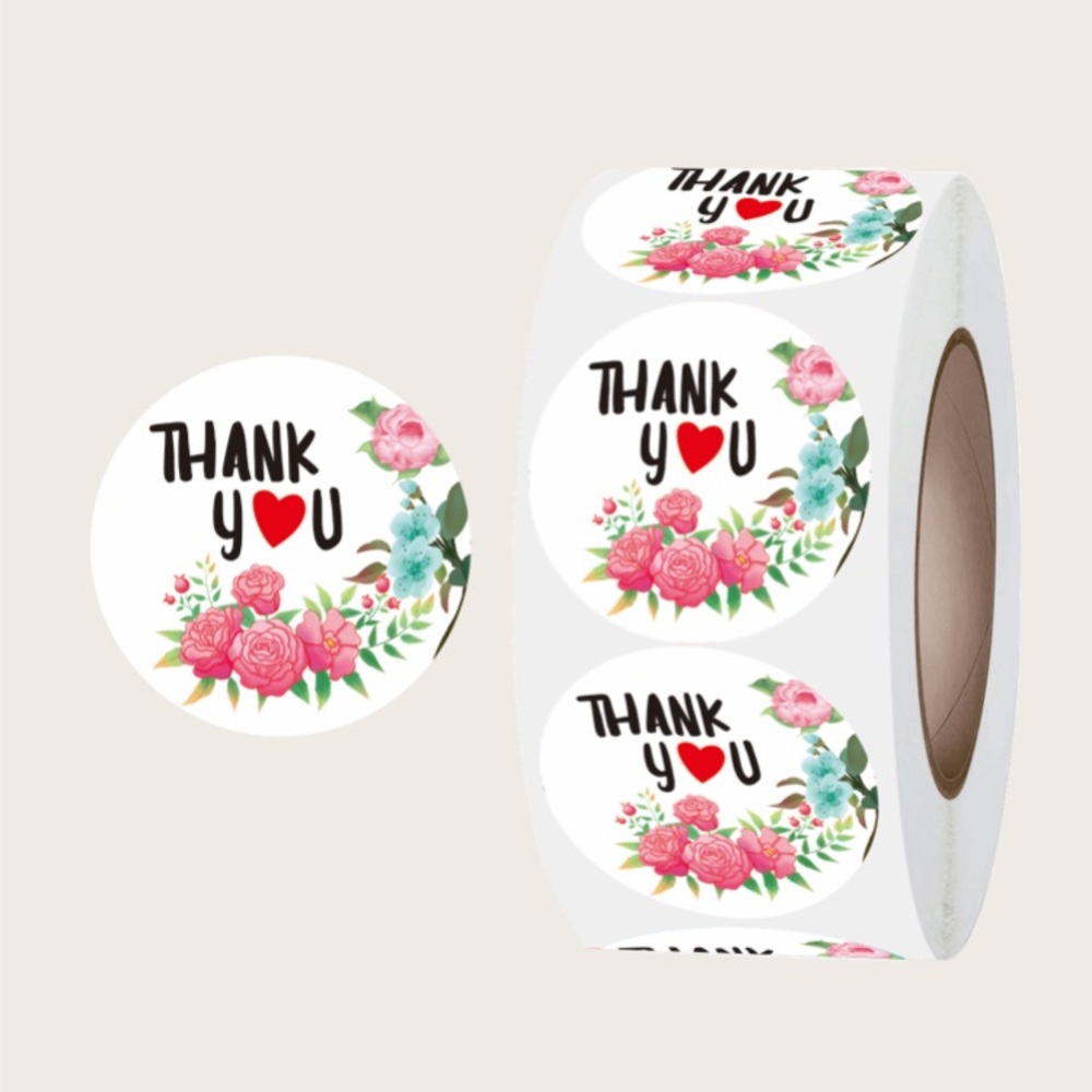 500 thank you stickers